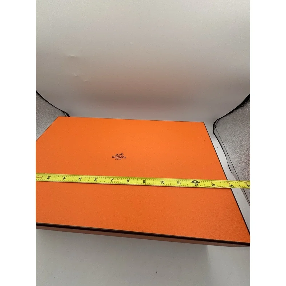 Authentic Hermes Empty Orange Shoe Box  14